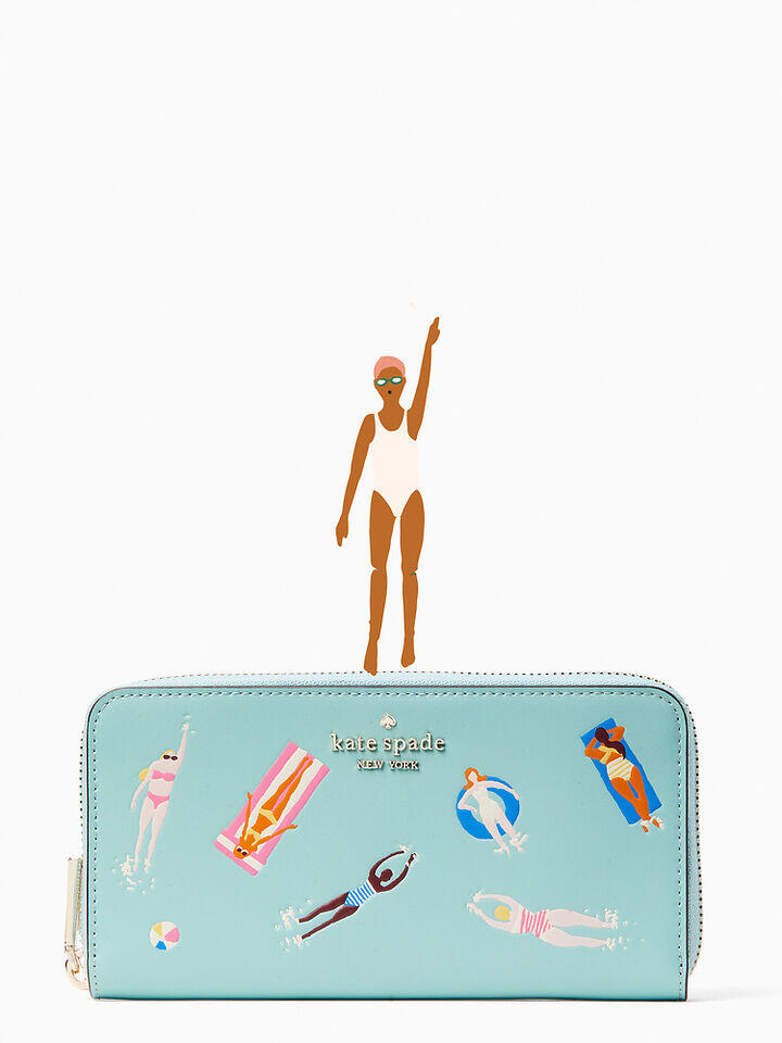 Kate Spade Au Pool Float Large Continental Wallet