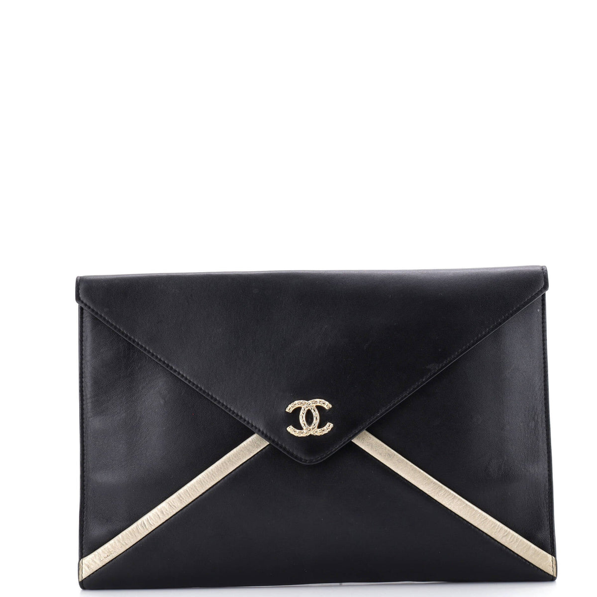 Chanel CHANEL Cocomail Envelope Clutch Lambskin