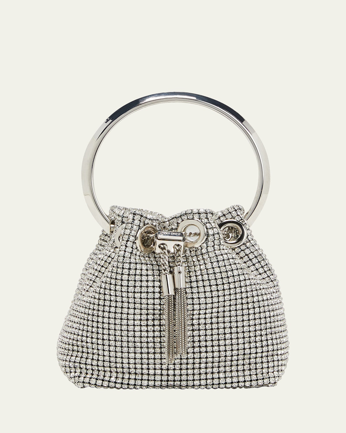 Jimmy Choo Bon Bon Micro Crystal Bucket Bag