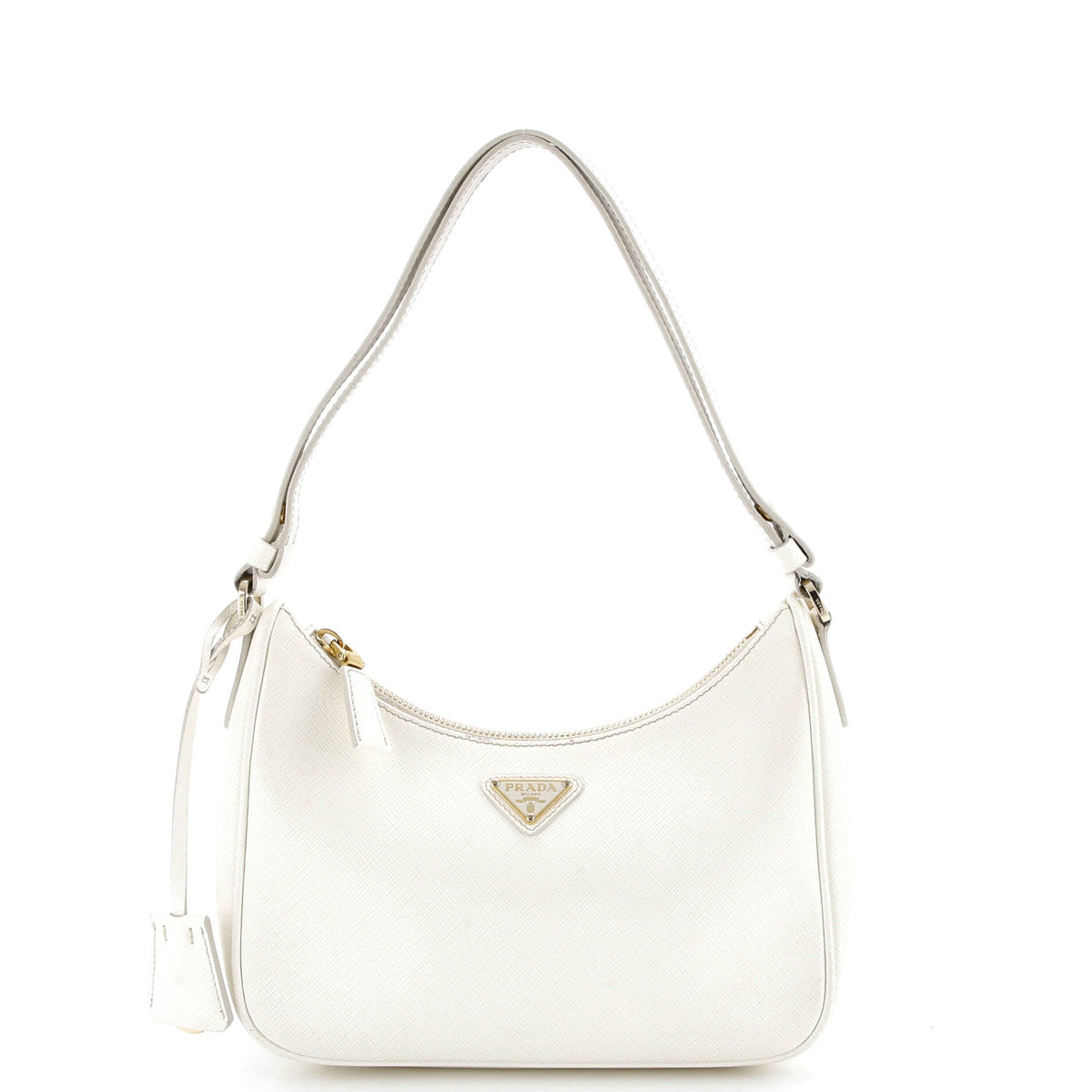 Prada PRADA Re-Edition Hobo Saffiano Leather Mini