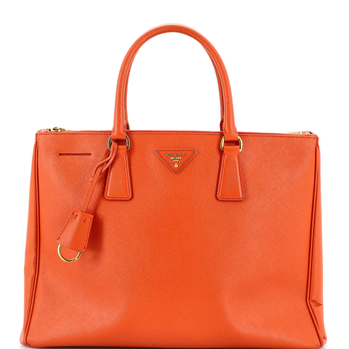 Prada PRADA Double Zip Lux Tote Saffiano Leather Large