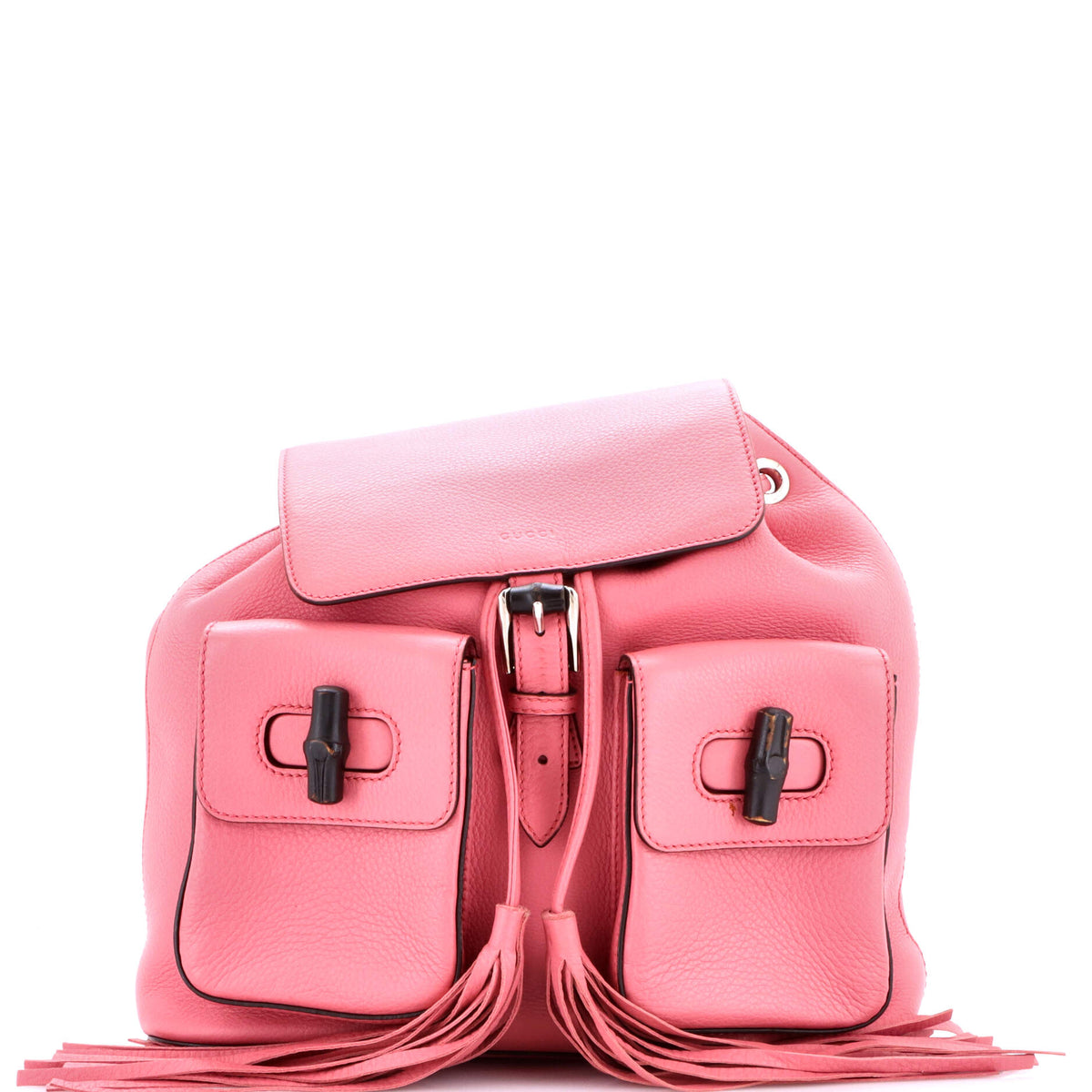 Gucci GUCCI Bamboo Tassel Backpack Leather Medium
