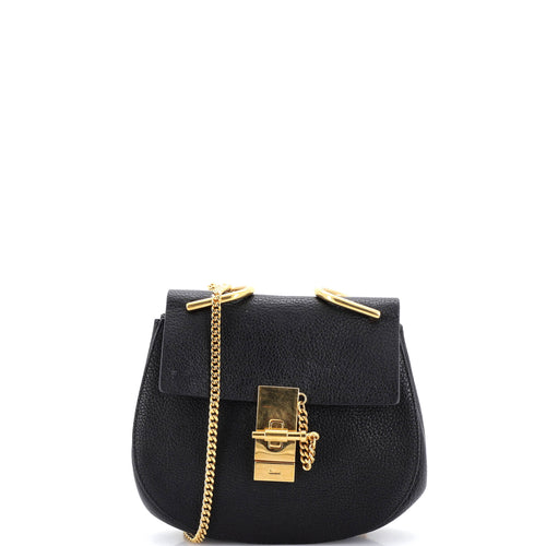 CHLOE Drew Crossbody Bag Leather Mini