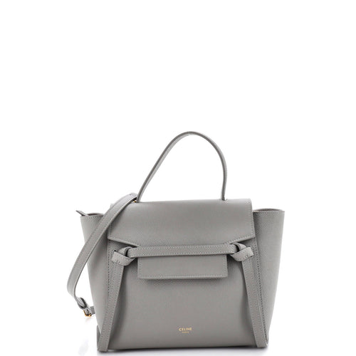 CELINE Belt Bag Textured Leather Nano