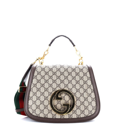GUCCI Blondie NM Top Handle Bag GG Coated Canvas Medium