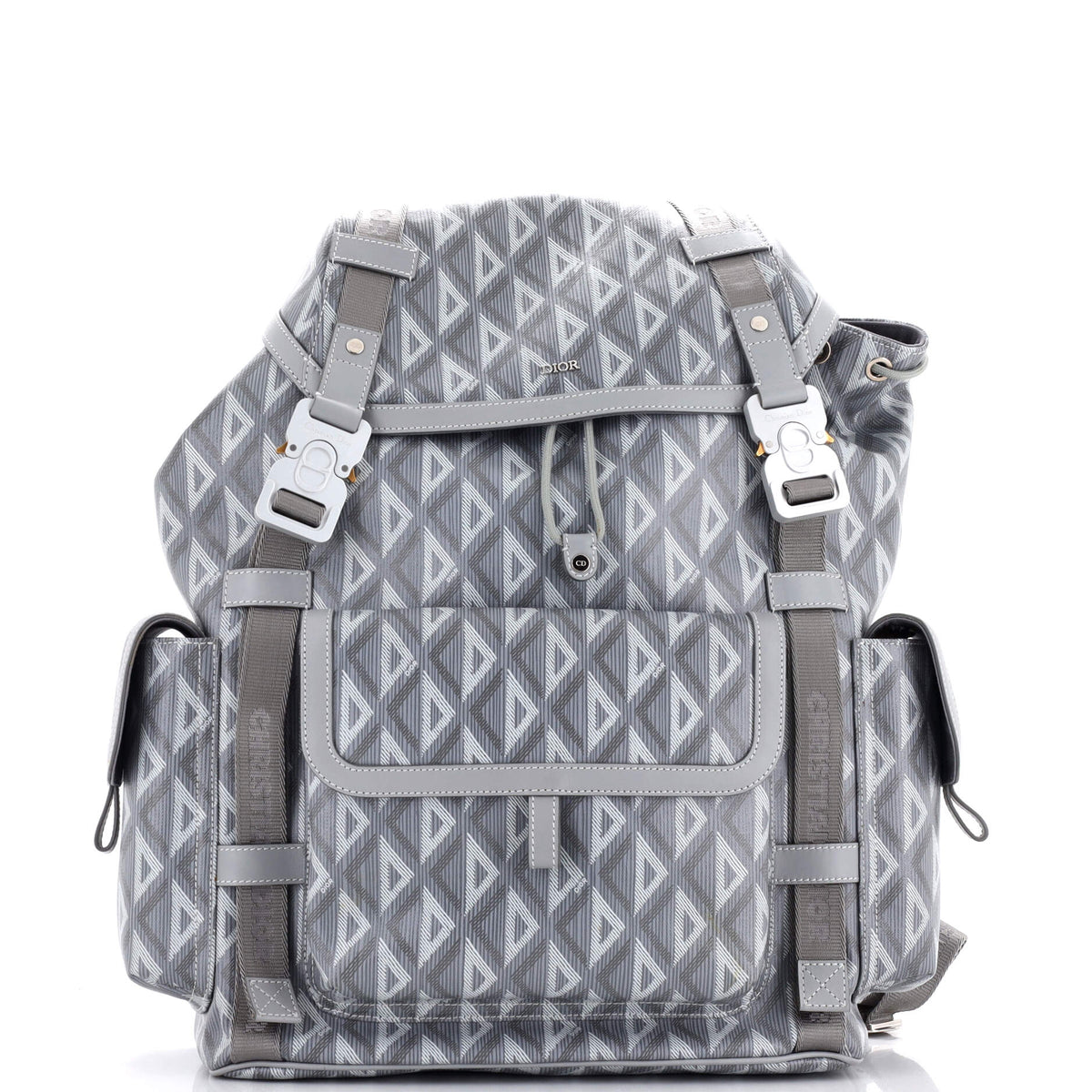 Christian Dior Hit the Road Backpack CD Diamond Coated Canvas
