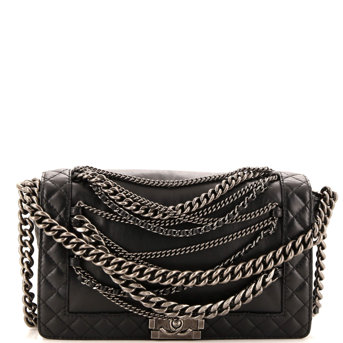 Chanel CHANEL Boy Flap Bag Enchained Lambskin New Medium