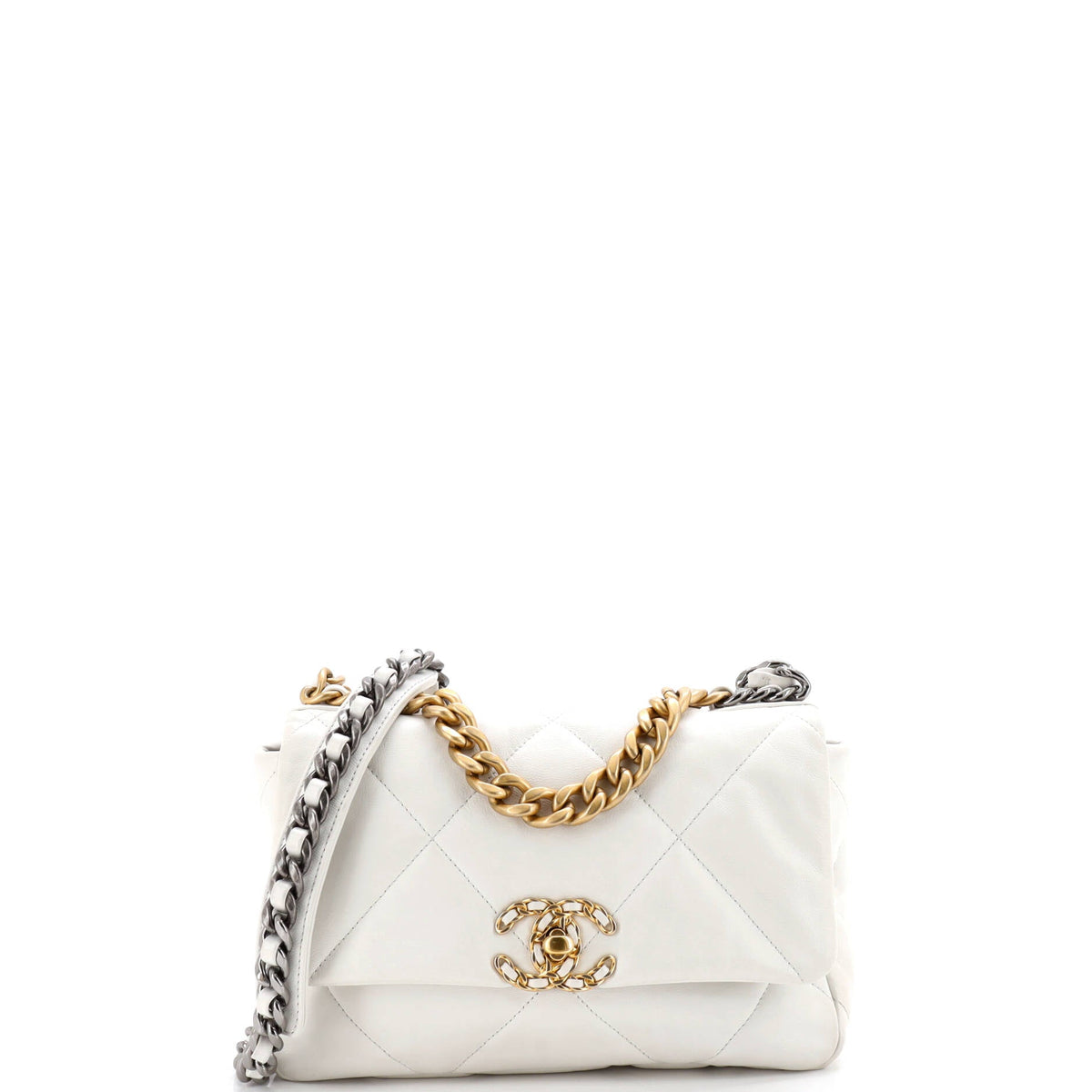 Chanel CHANEL 19 Flap Bag Quilted Leather Medium