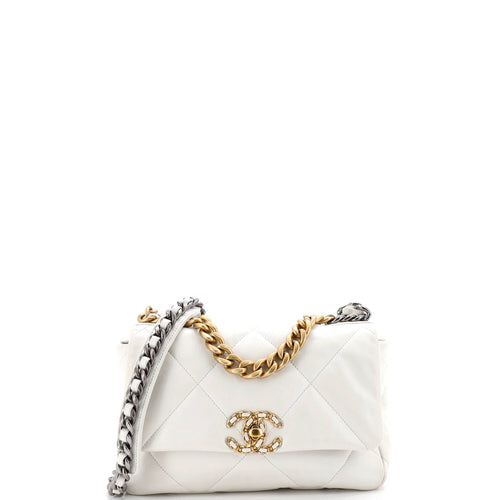 CHANEL 19 Flap Bag Quilted Leather Medium