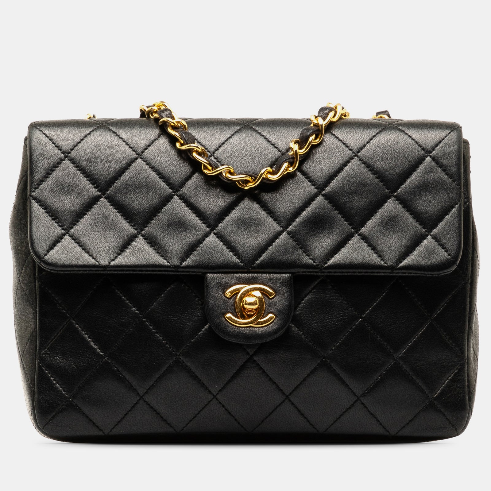 Chanel Square Classic Quilted Lambskin Flap Bag