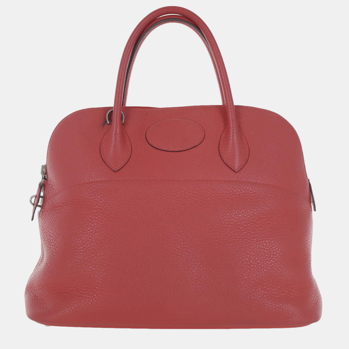 Hermès Rose Jaipur Clemence Leather Bolide 35 Bag