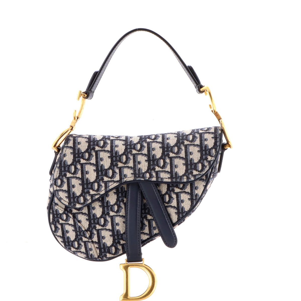 Christian Dior Saddle Handbag Oblique Canvas Mini