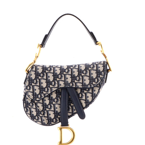 Saddle Handbag Oblique Canvas Mini
