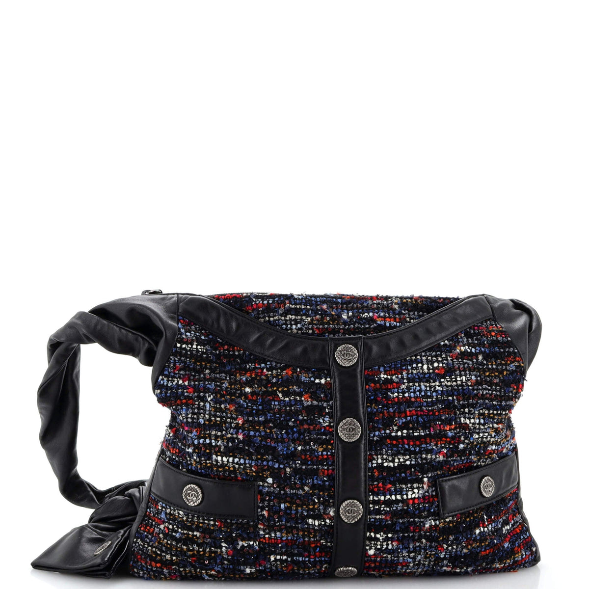 Chanel CHANEL Girl Bag Tweed and Leather Small