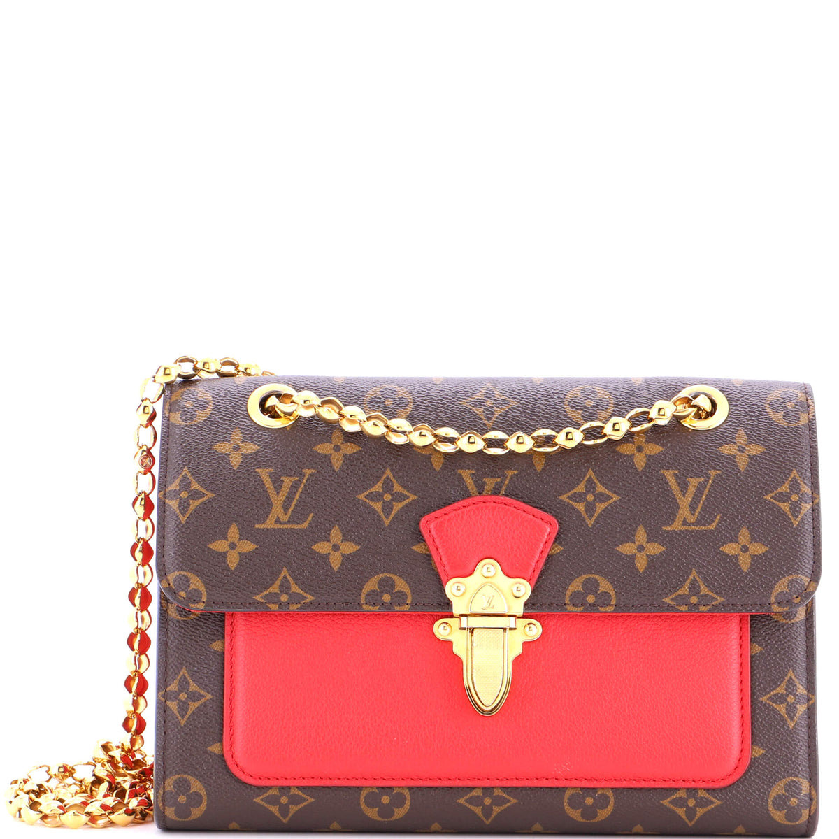 Louis Vuitton Victoire Handbag Monogram Canvas and Leather