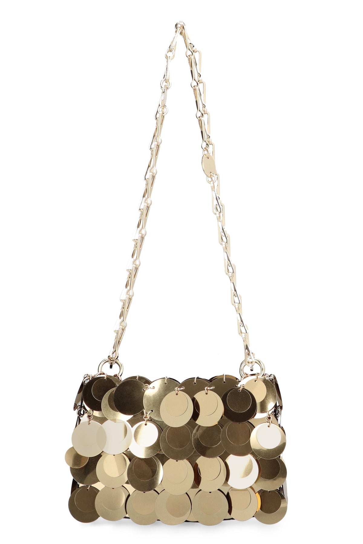 Rabanne Women's Sparkle Nano Bag in Metallic | Size UNICA | 23ASS0137PLX013