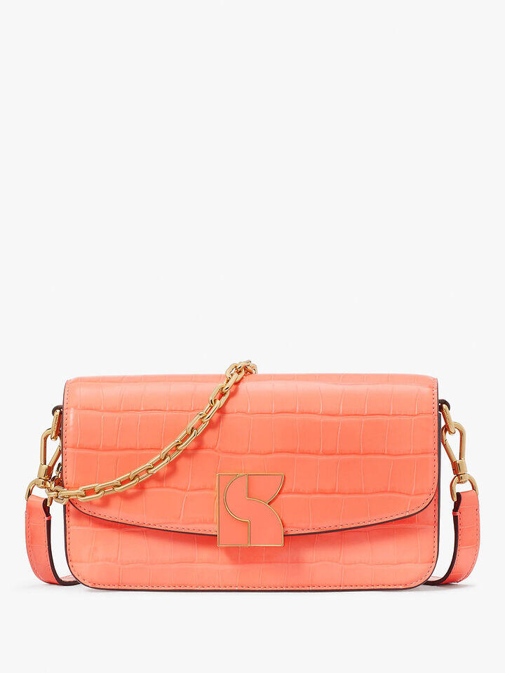 Kate Spade Au Dakota Croc-embossed Small Crossbody