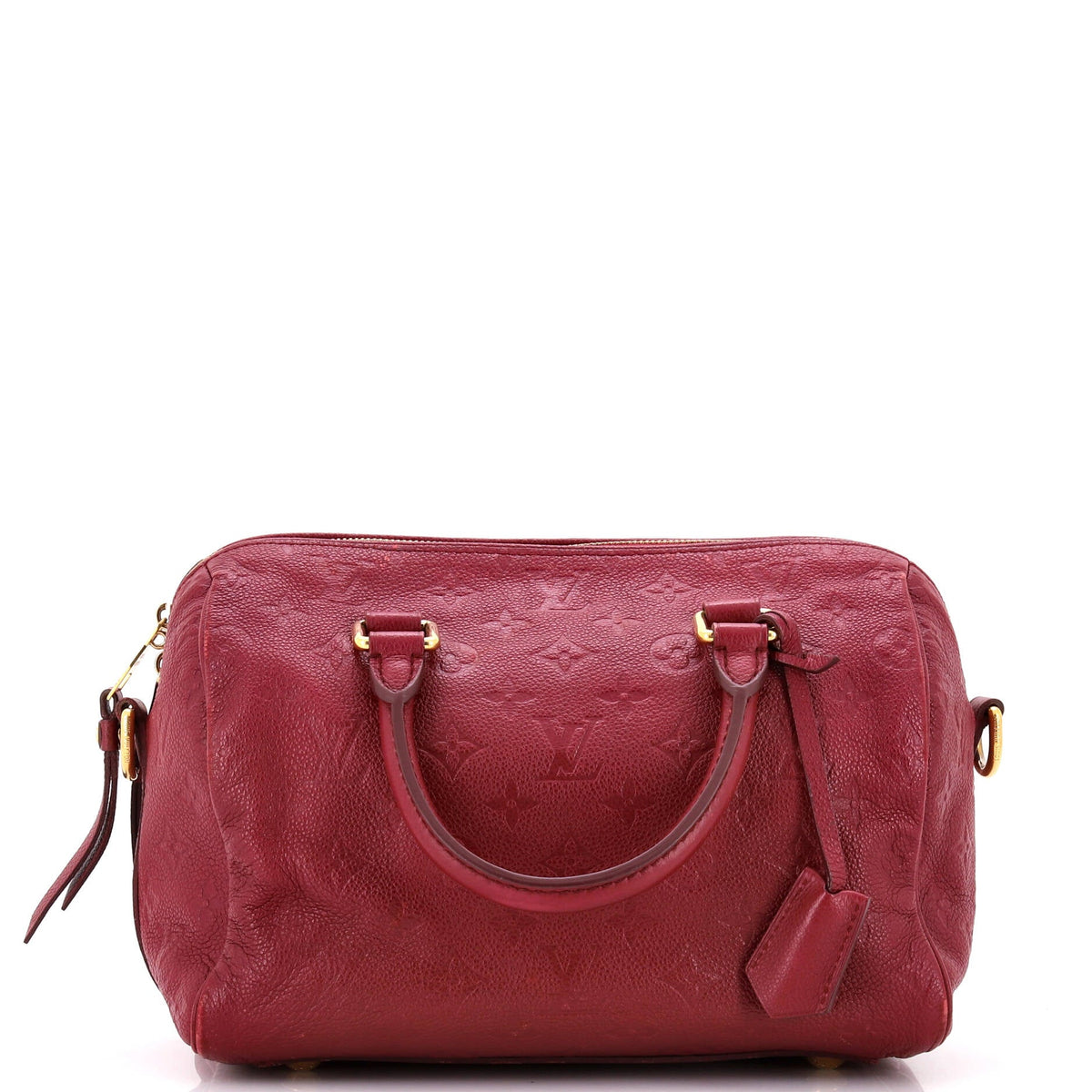 Louis Vuitton Speedy Bandouliere Bag Monogram Empreinte Leather 25