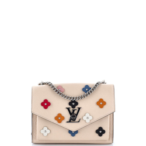 Mylockme Handbag Flower Embellished Leather BB