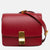 Red Leather Small Classic Box Shoulder Bag