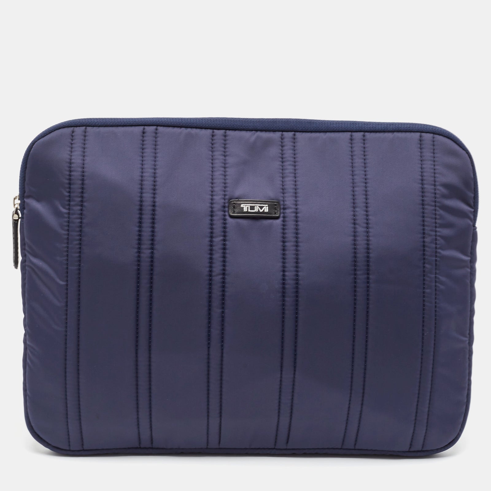 Tumi Navy Blue Stripe Nylon Laptop Sleeve