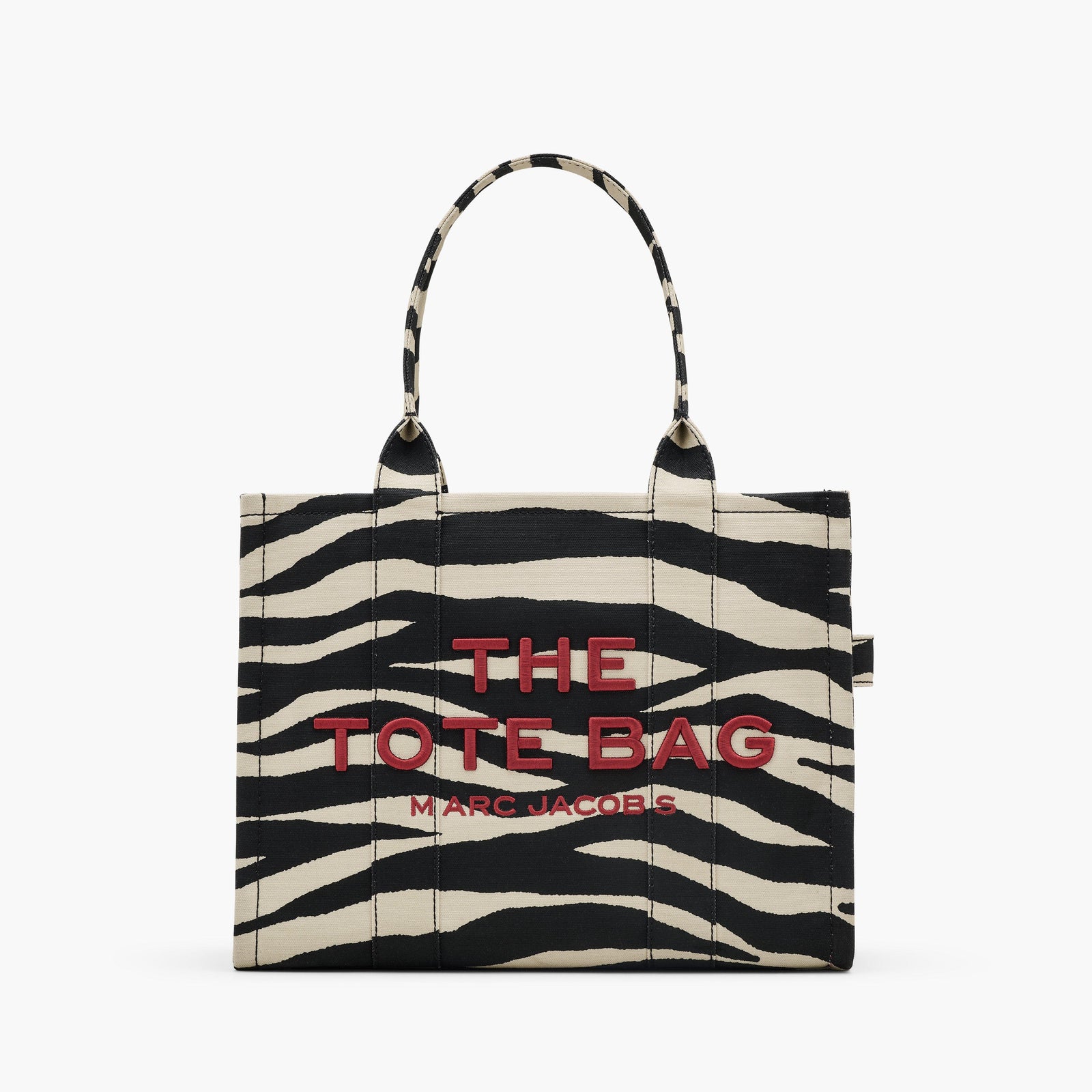 Marc Jacobs Große Tragetasche „Zebra“ aus Canvas in Schwarz/Weiß