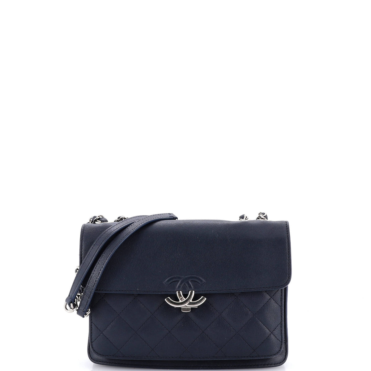 Chanel CHANEL CC Box Flap Bag Quilted Calfskin Small