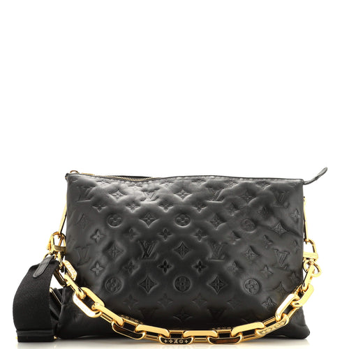 Coussin Bag Monogram Embossed Lambskin MM
