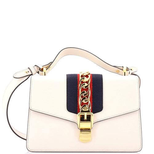 GUCCI Sylvie Shoulder Bag Leather Small