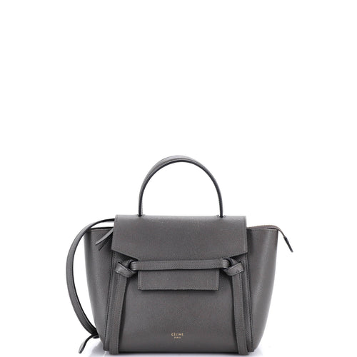 CELINE Belt Bag Textured Leather Nano