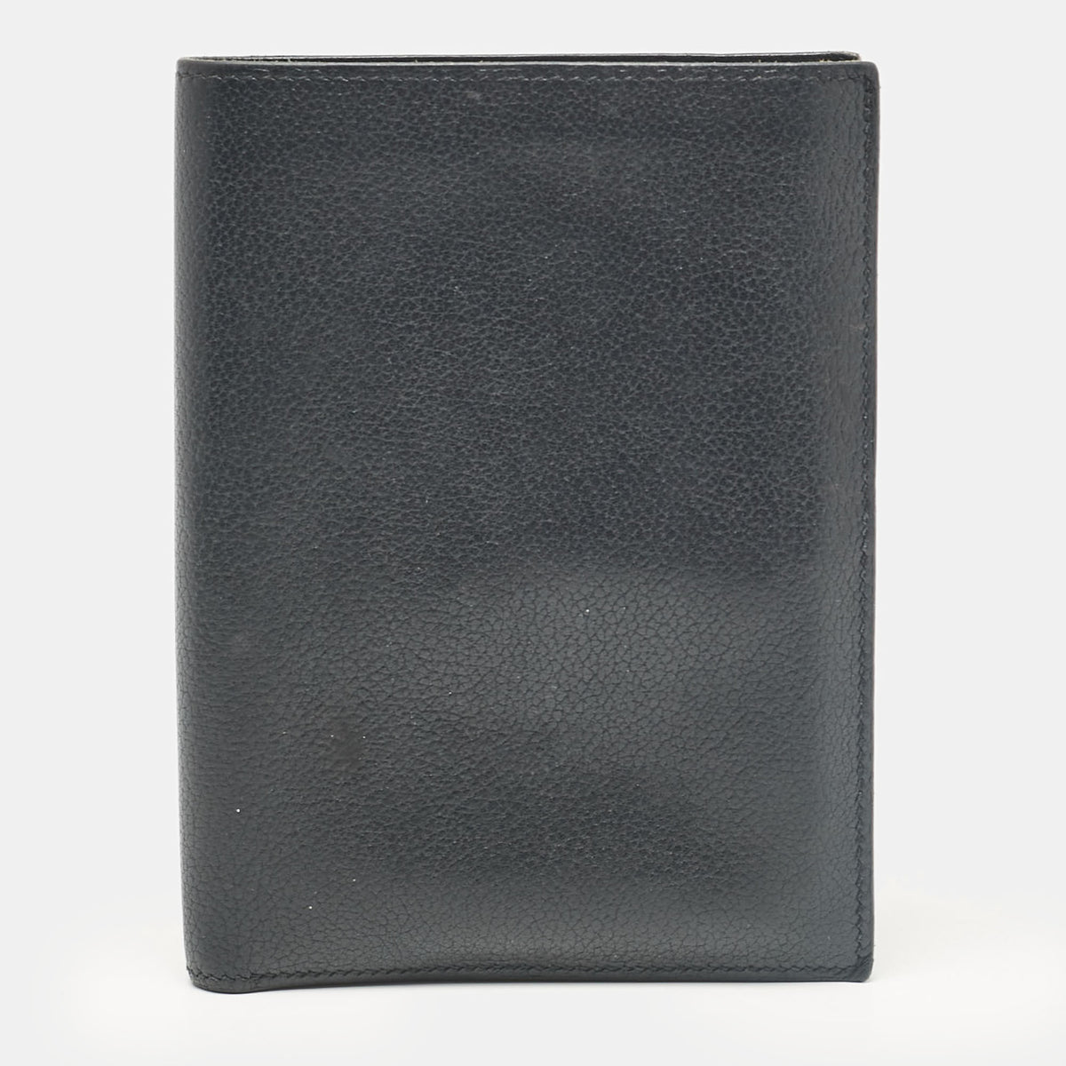 Hermès Noir Evercolor Leather Bifold Wallet