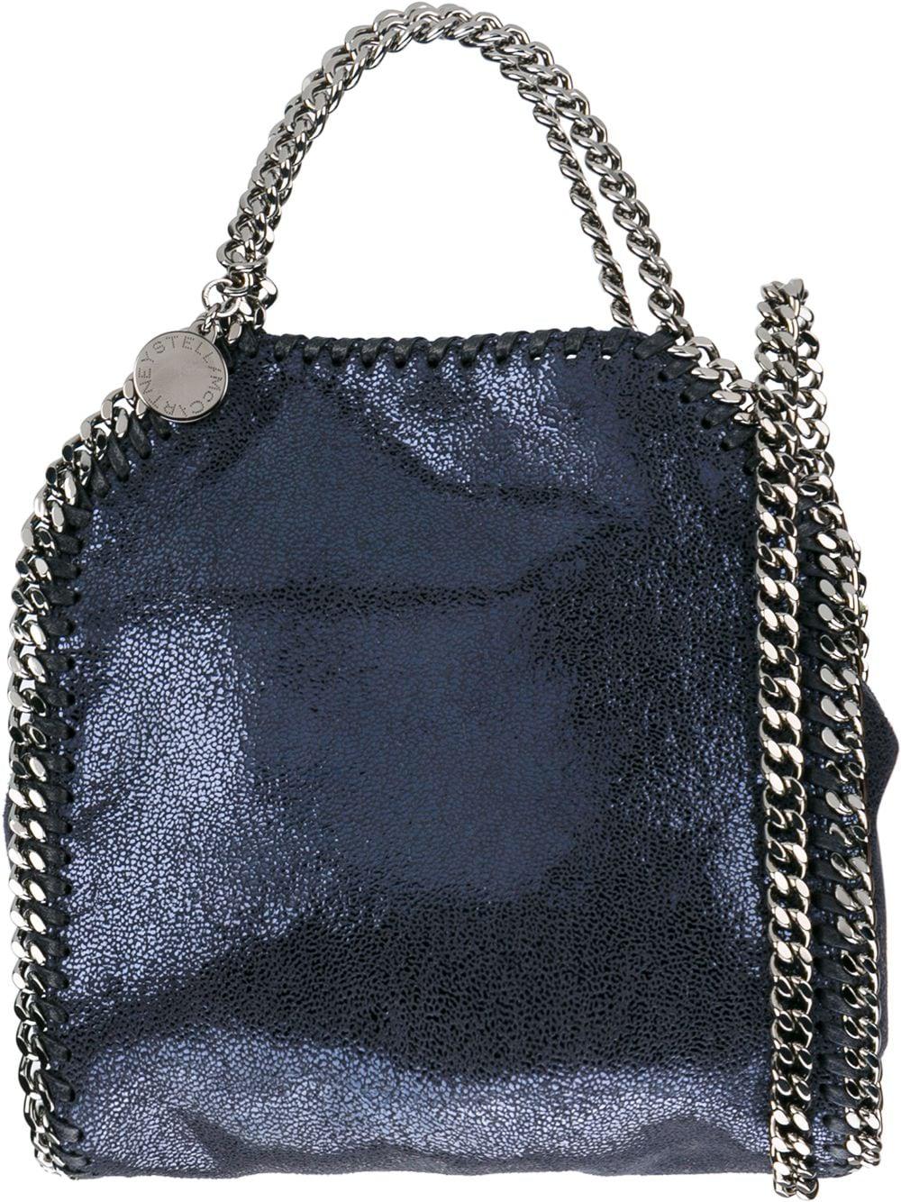 Stella Mccartney Women's Falabella Micro Tote Bag in Blue | 391698W9056