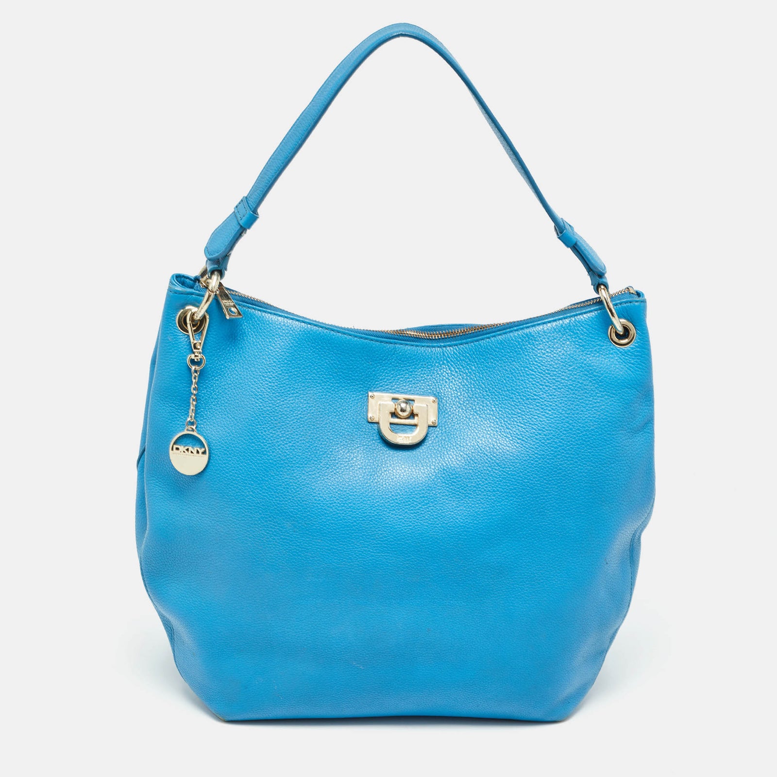 DKNY DKNY Blue Leather Hobo