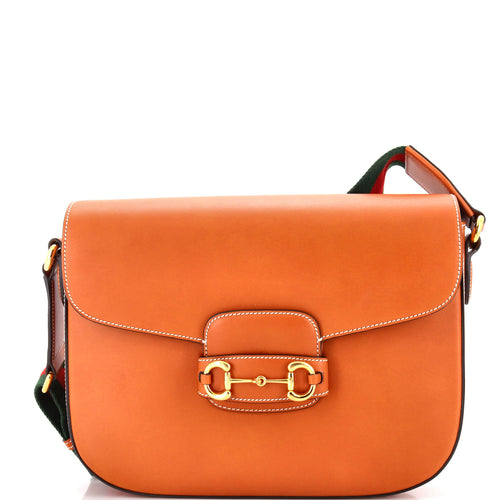 GUCCI Horsebit 1955 Shoulder Bag Leather Large