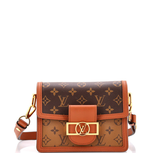 Dauphine Shoulder Bag Reverse Monogram Canvas Mini