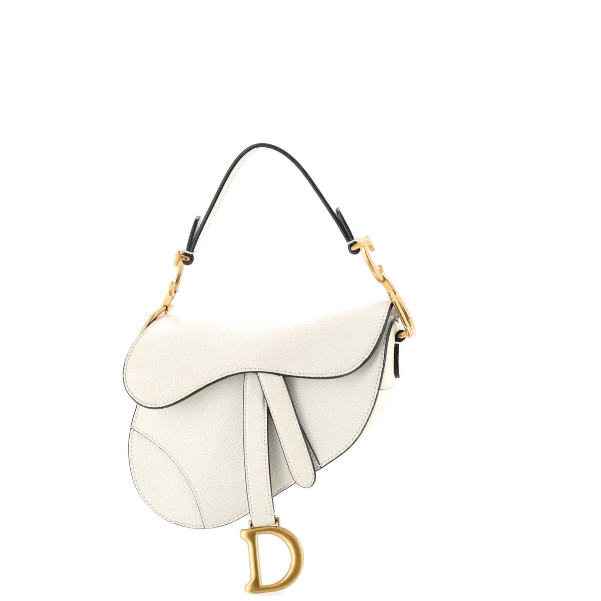 Christian Dior Saddle Handbag Leather Mini