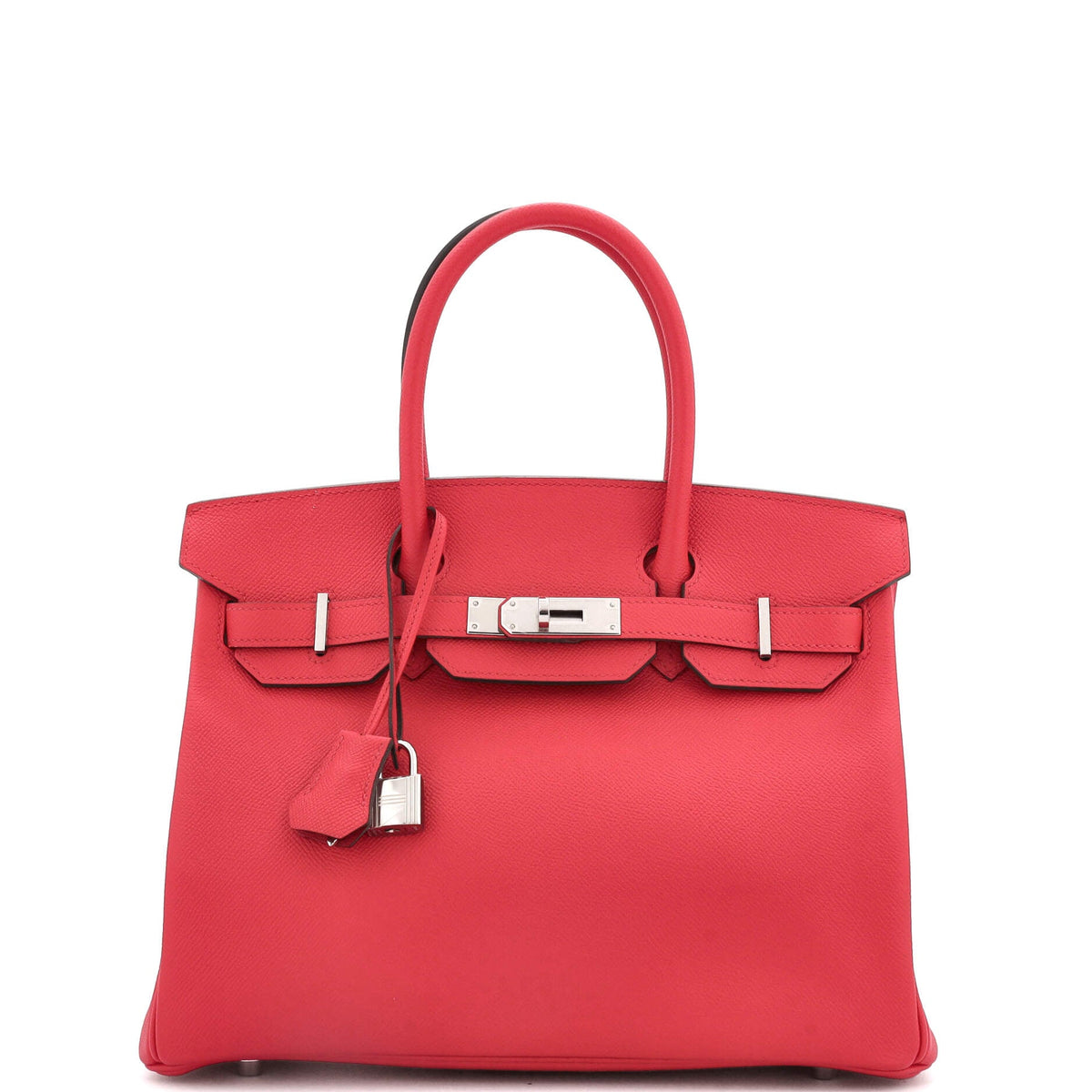 Herm?s Birkin Handbag Bougainvillier Epsom with Palladium Hardware 30