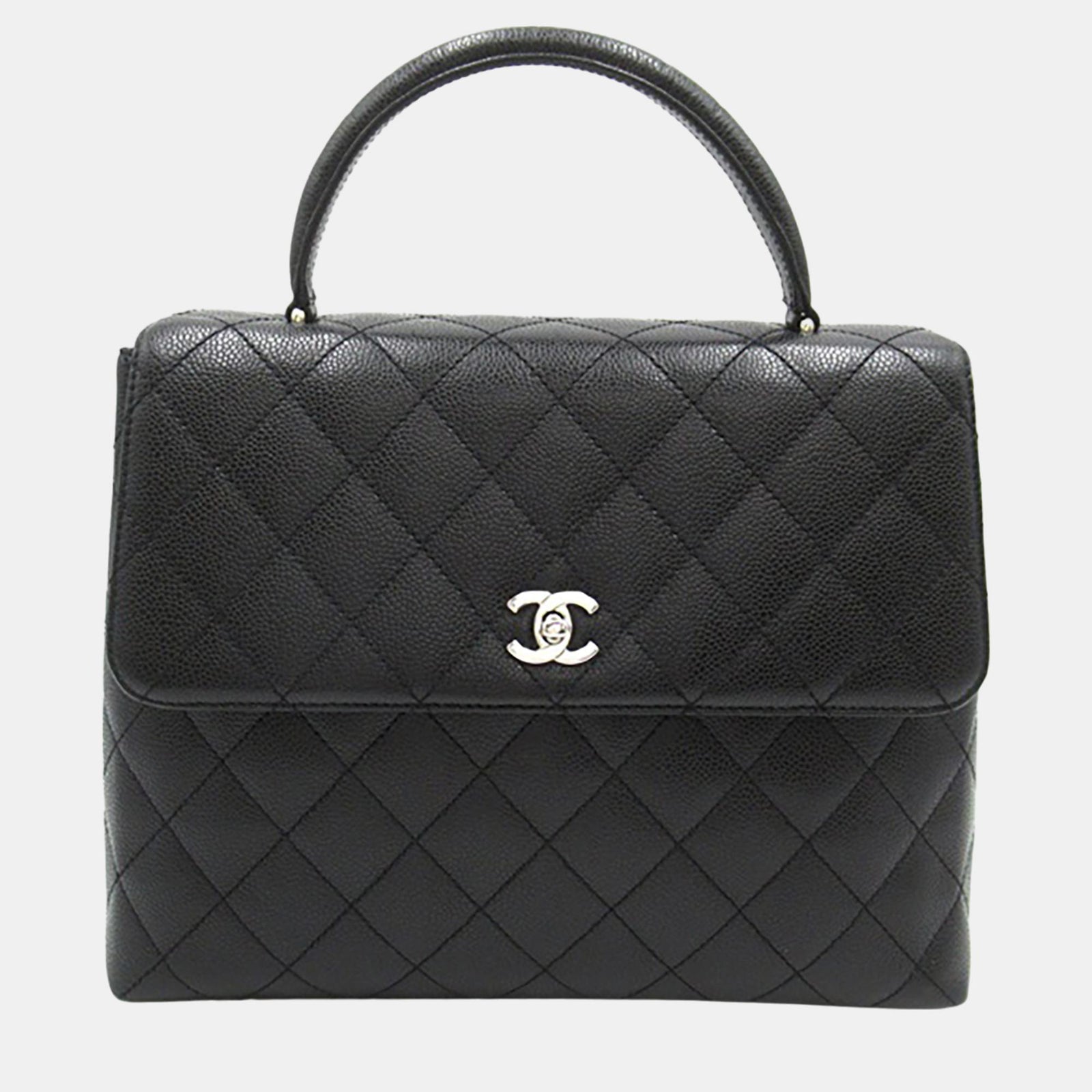 Chanel Sac à main Kelly en caviar noir