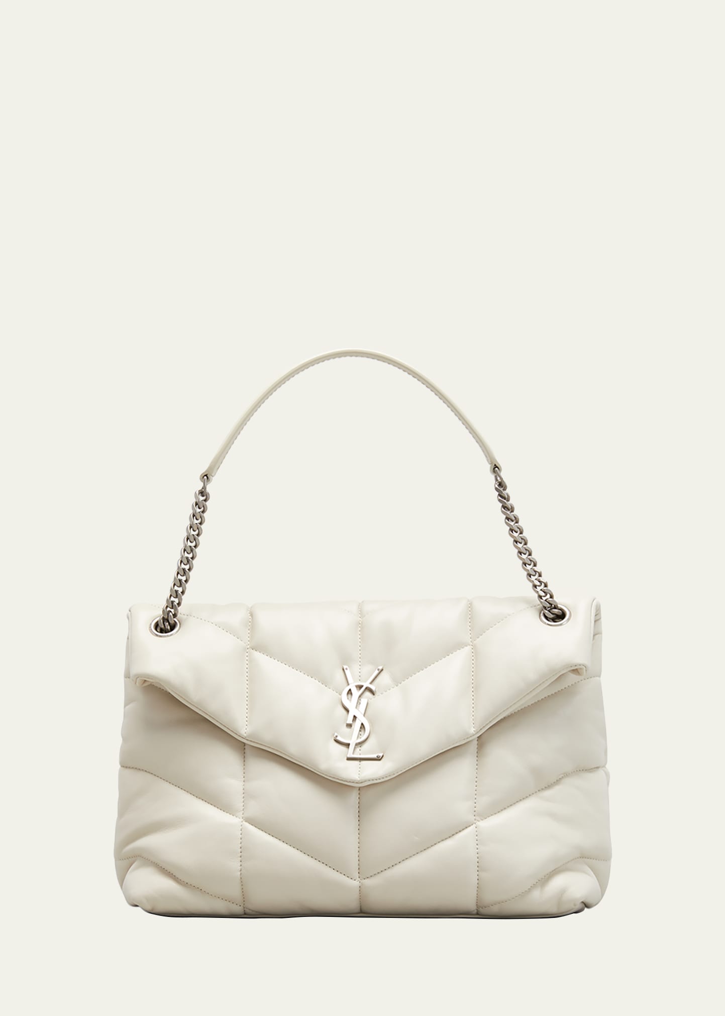 Saint Laurent Lou Puffer Medium YSL Shoulder Bag in Quilted Leather