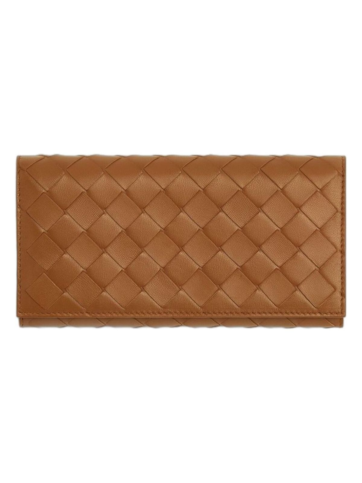 Bottega Veneta Women's Intrecciato Continental Wallet in Brown | Size UNICA | 742936VCPP3