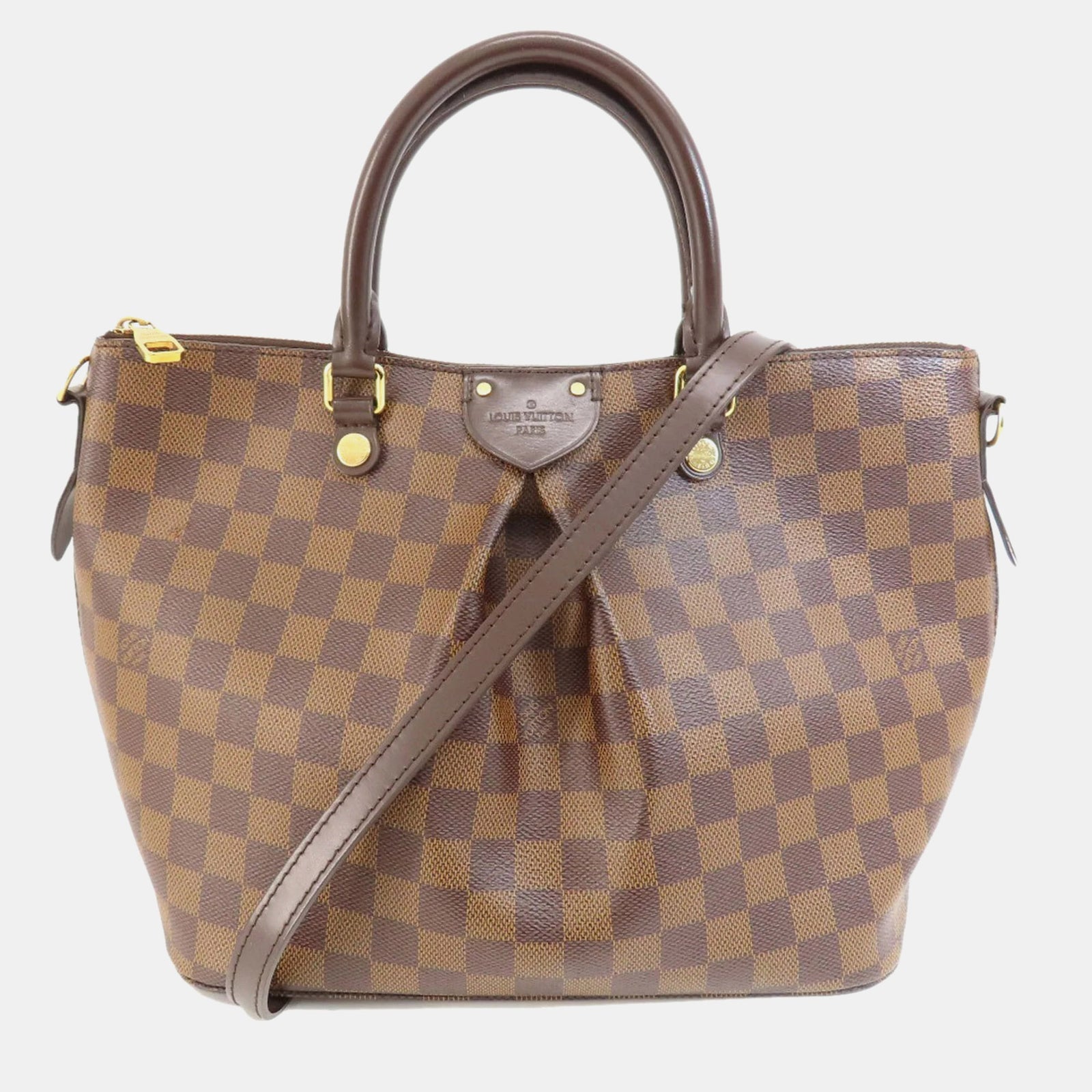 Louis Vuitton Braune Damier Ebene Siena MM Umhängetasche