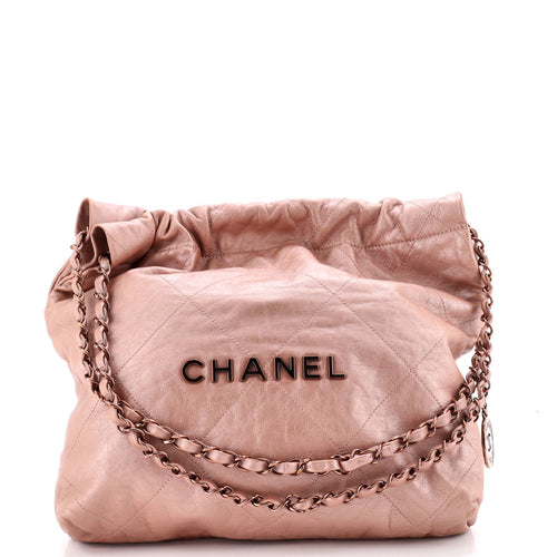 CHANEL 22 Chain Hobo Quilted Calfskin Small