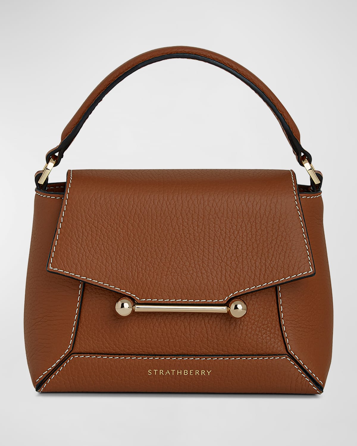 Strathberry Mosaic Nano Leather Top-Handle Bag