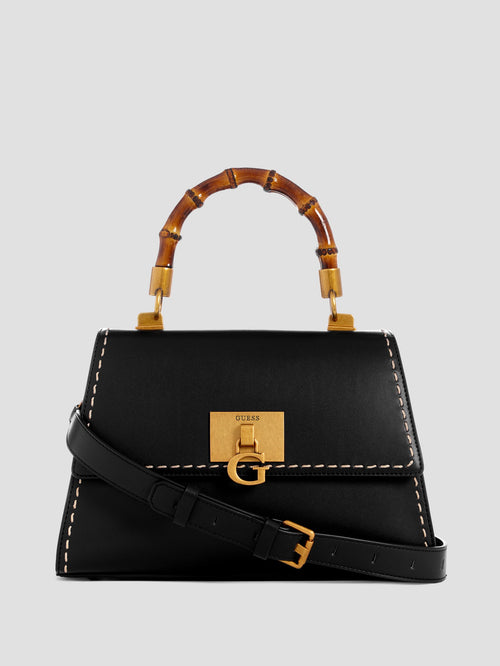 Stephi Bamboo Handle Mini Satchel