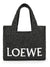 Women's Small Font Tote Bag in Black | A685B59X01