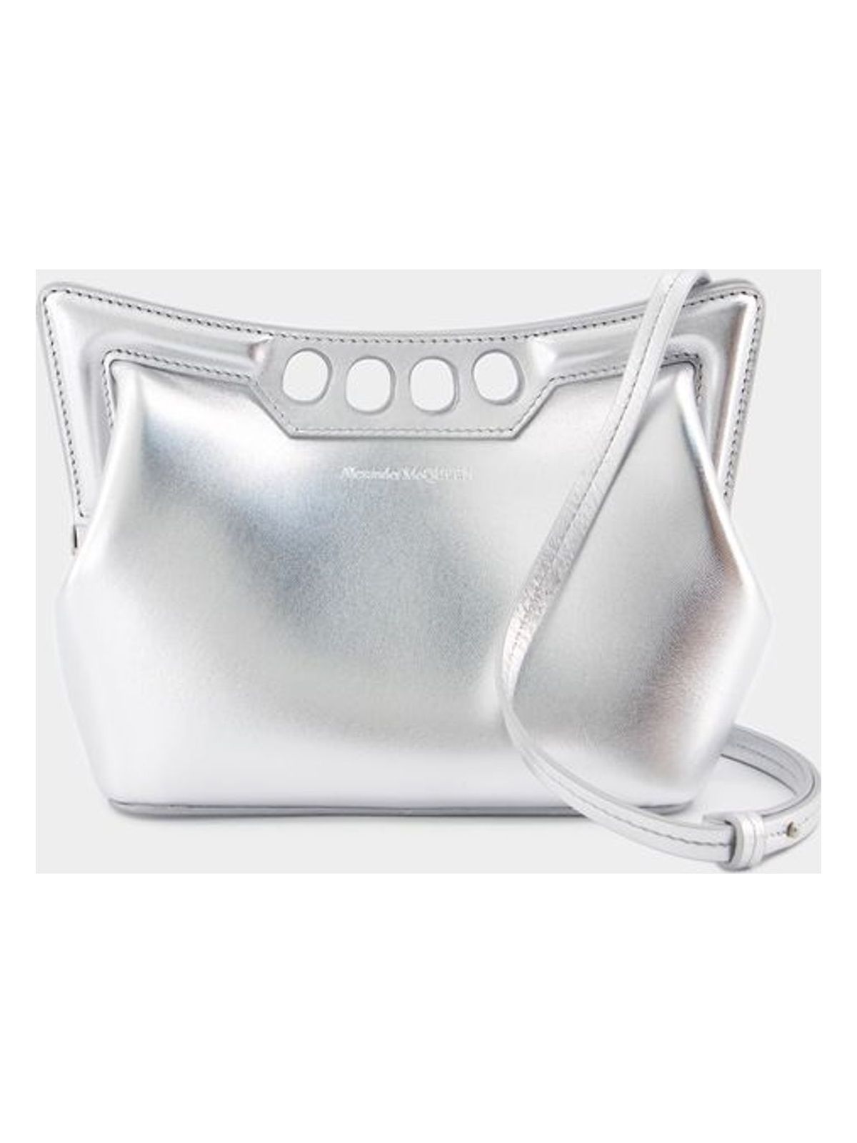 Alexander Mcqueen Women's The Mini Peak Purse in Metallic | 7759081BL1I1400