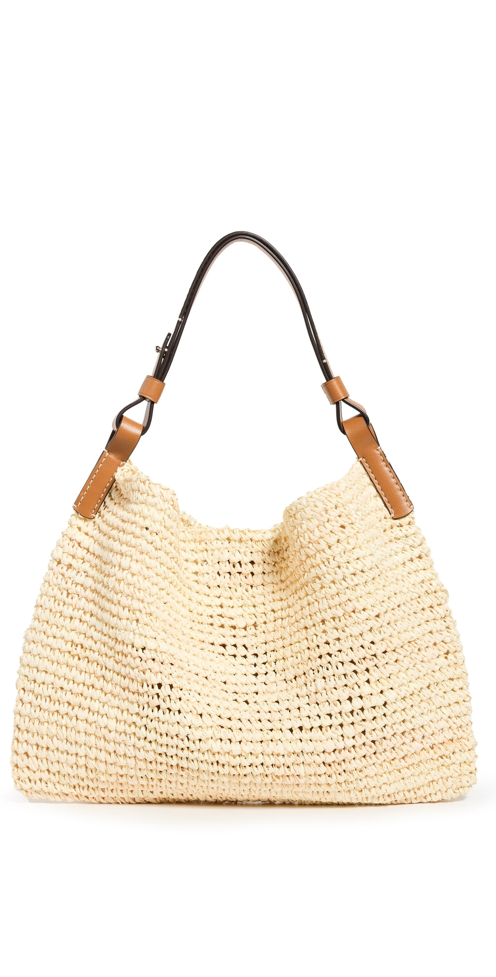 White Label Minetta Raffia Tasche Elfenbein Einheitsgröße