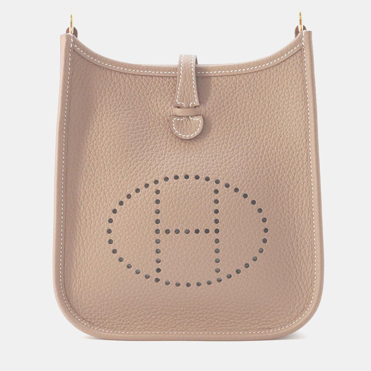 Hermès Etoupe Taurillon Clemence Evelyne Amazon Bag Size TPM