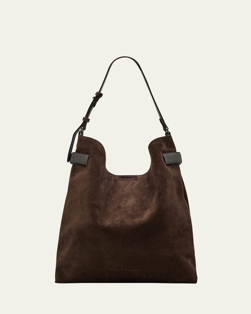 Essence Large Suede Hobo Bag
