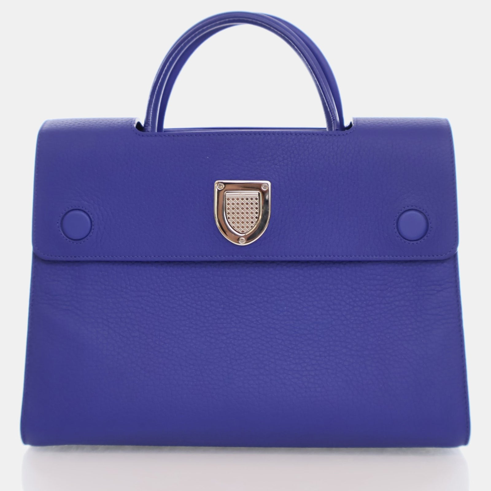 Dior Mittelgroße Diorever-Tasche mit Henkel aus Leder in Blau